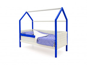 Кровать-домик мягкий Svogen с бортиком сине-белый в Сысерти - sysert.magazinmebel.ru | фото - изображение 1