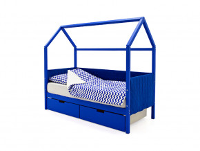 Кровать-домик мягкий Svogen с ящиками синий в Сысерти - sysert.magazinmebel.ru | фото