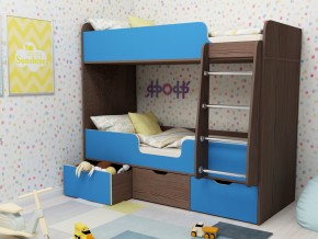 Кровать двухъярусная Малыш двойняшка бодега-голубой в Сысерти - sysert.magazinmebel.ru | фото - изображение 1
