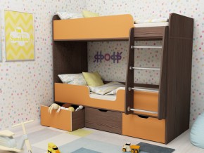 Кровать двухъярусная Малыш двойняшка бодега-оранжевый в Сысерти - sysert.magazinmebel.ru | фото