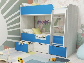 Кровать двухъярусная Малыш двойняшка винтерберг-голубой в Сысерти - sysert.magazinmebel.ru | фото - изображение 1