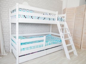 Кровать двухъярусная Сонечка с наклонной лестницей и ящиками в Сысерти - sysert.magazinmebel.ru | фото - изображение 2