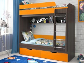 Кровать двухъярусная Юниор 5 Бодего-Оранжевый в Сысерти - sysert.magazinmebel.ru | фото