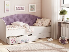 Кровать Эльза Белый-фиолетовый в Сысерти - sysert.magazinmebel.ru | фото