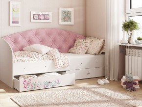 Кровать Эльза Белый-розовый в Сысерти - sysert.magazinmebel.ru | фото - изображение 1