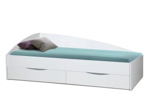 Кровать Фея-3 асимметричная 1900х800 белый в Сысерти - sysert.magazinmebel.ru | фото