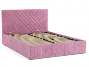 Кровать Гамма 1400 с основанием велюр тенерифе розовый в Сысерти - sysert.magazinmebel.ru | фото - изображение 2