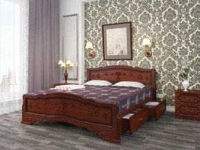 Кровать Карина-6 с 2-мя ящиками 900 Орех в Сысерти - sysert.magazinmebel.ru | фото