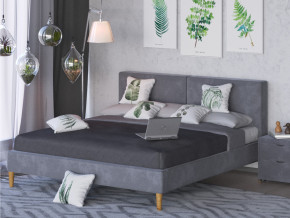 Кровать Линси 1600 серый в Сысерти - sysert.magazinmebel.ru | фото - изображение 2