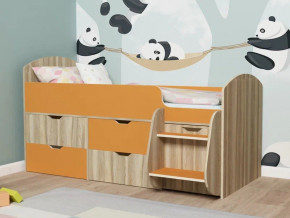 Кровать Малыш-7 Ясень-оранж в Сысерти - sysert.magazinmebel.ru | фото