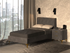 Кровать Рошаль 900 серый в Сысерти - sysert.magazinmebel.ru | фото - изображение 2