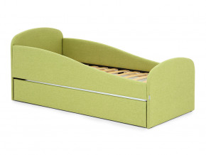 Кровать с ящиком Letmo авокадо (рогожка) в Сысерти - sysert.magazinmebel.ru | фото - изображение 1