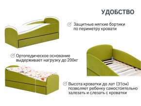 Кровать с ящиком Letmo оливковый (велюр) в Сысерти - sysert.magazinmebel.ru | фото - изображение 11