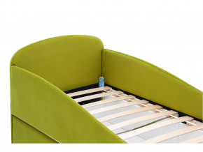 Кровать с ящиком Letmo оливковый (велюр) в Сысерти - sysert.magazinmebel.ru | фото - изображение 3