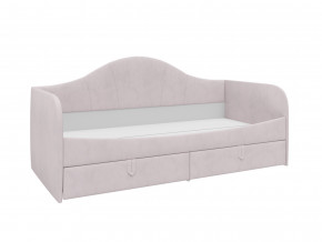 Кровать с мягкой обивкой Алиса ПМ-332.18 велюр розовый в Сысерти - sysert.magazinmebel.ru | фото - изображение 1