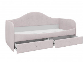 Кровать с мягкой обивкой Алиса ПМ-332.18 велюр розовый в Сысерти - sysert.magazinmebel.ru | фото - изображение 2