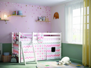 Кровать с наклонной лестницей Соня Вариант 12 белая в Сысерти - sysert.magazinmebel.ru | фото - изображение 1
