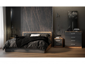 Кровать с настилом 1200 Мартина Графит, Дуб крафт в Сысерти - sysert.magazinmebel.ru | фото - изображение 2