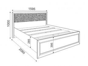 Кровать с настилом 1400 Саванна М04 в Сысерти - sysert.magazinmebel.ru | фото - изображение 2