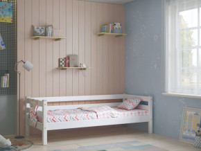 Кровать с задней защитой Соня Вариант 2 белая в Сысерти - sysert.magazinmebel.ru | фото