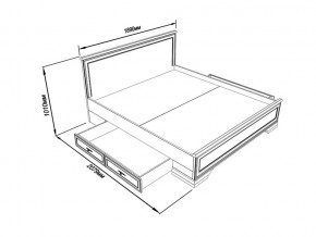 Кровать S320-LOZ/180 с выкатными тумбами Кентаки каштан в Сысерти - sysert.magazinmebel.ru | фото - изображение 2