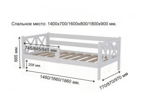 Кровать софа Аист-3 Классика белый 1400х700 мм в Сысерти - sysert.magazinmebel.ru | фото - изображение 2