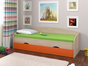 Кровать Соня 2 сонома-оранжевый в Сысерти - sysert.magazinmebel.ru | фото
