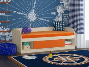 Кровать Соня 4 дуб молочный-оранжевый в Сысерти - sysert.magazinmebel.ru | фото - изображение 1