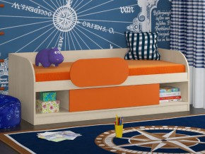 Кровать Соня 4 дуб молочный-оранжевый в Сысерти - sysert.magazinmebel.ru | фото - изображение 3