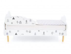 Кровать Stumpa Облако с бортиком рисунок Домики в Сысерти - sysert.magazinmebel.ru | фото - изображение 3