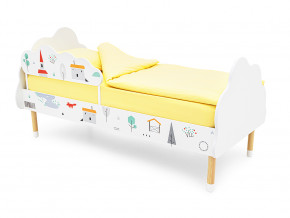 Кровать Stumpa Облако с бортиком рисунок Шале в Сысерти - sysert.magazinmebel.ru | фото - изображение 1