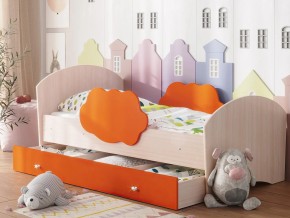 Кровать Тучка с ящиком дуб-оранж в Сысерти - sysert.magazinmebel.ru | фото