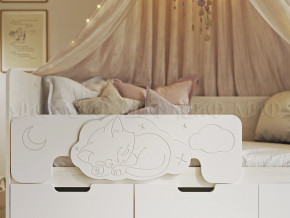 Кровать Юниор-4 800х1600 Шарли Белый в Сысерти - sysert.magazinmebel.ru | фото - изображение 2