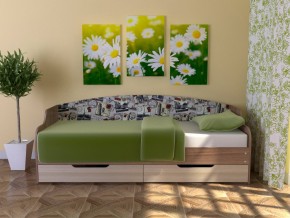 Кровать Юниор Тип 2 Микровелюр-марки 800х1600 в Сысерти - sysert.magazinmebel.ru | фото