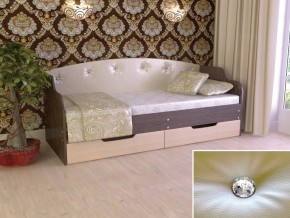 Кровать Юниор Тип 2 Венге/дуб молочный 800х1600 в Сысерти - sysert.magazinmebel.ru | фото