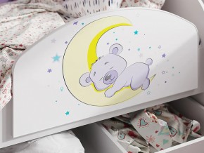 Кровать Звездочка с бортиком Белый-фиолетовый в Сысерти - sysert.magazinmebel.ru | фото - изображение 2
