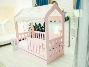 Кроватка-Домик с ящиком розовая в Сысерти - sysert.magazinmebel.ru | фото
