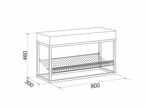 Обувница Крафт 1 G61771 в Сысерти - sysert.magazinmebel.ru | фото - изображение 2