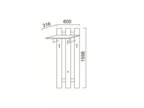 ПР-13 Вешалка в Сысерти - sysert.magazinmebel.ru | фото