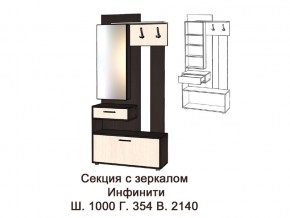 Секция с зеркалом в Сысерти - sysert.magazinmebel.ru | фото