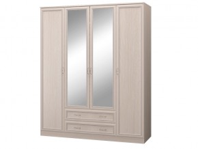 Шкаф 4-х дверный с зеркалом и ящиками в Сысерти - sysert.magazinmebel.ru | фото
