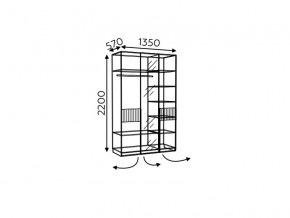 Шкаф трехдверный без зеркала Моника мод.8 и мод.10.3 в Сысерти - sysert.magazinmebel.ru | фото - изображение 3
