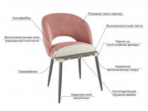 Стул Моли кофе велюр-черный в Сысерти - sysert.magazinmebel.ru | фото - изображение 3