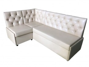 Угловой диван Призма со стяжками белый со спальным местом в Сысерти - sysert.magazinmebel.ru | фото
